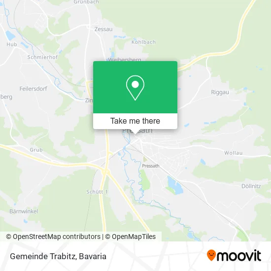 Карта Gemeinde Trabitz