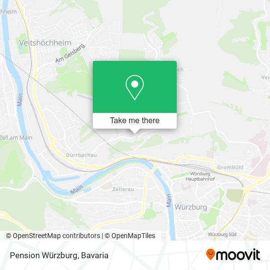 Pension Würzburg map