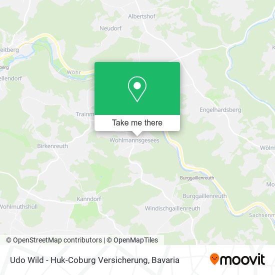 Udo Wild - Huk-Coburg Versicherung map