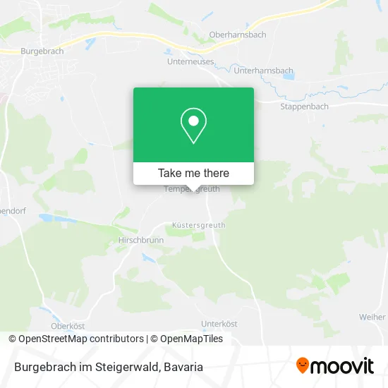 Карта Burgebrach im Steigerwald