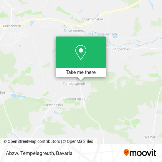 Карта Abzw. Tempelsgreuth