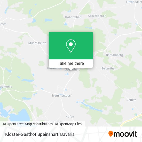 Kloster-Gasthof Speinshart map