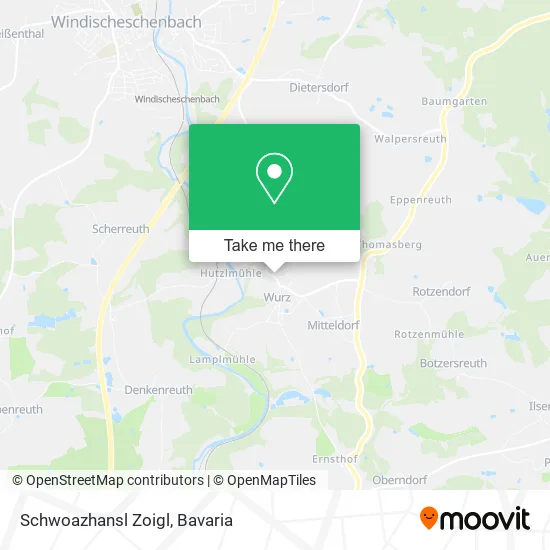 Карта Schwoazhansl Zoigl