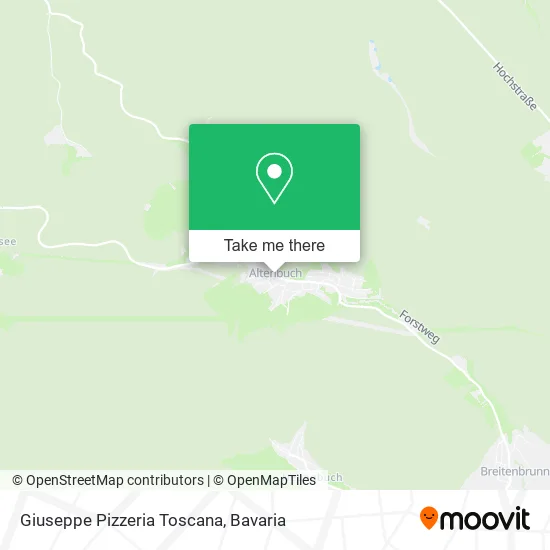 Giuseppe Pizzeria Toscana map