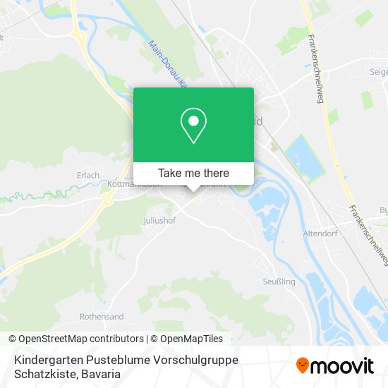 Kindergarten Pusteblume Vorschulgruppe Schatzkiste map