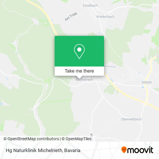 Hg Naturklinik Michelrieth map