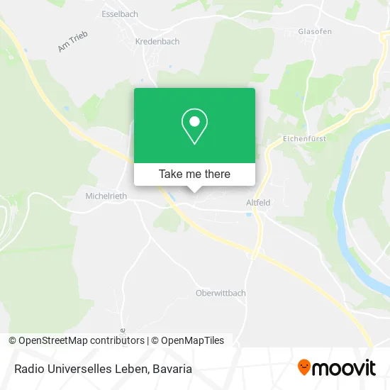 Карта Radio Universelles Leben