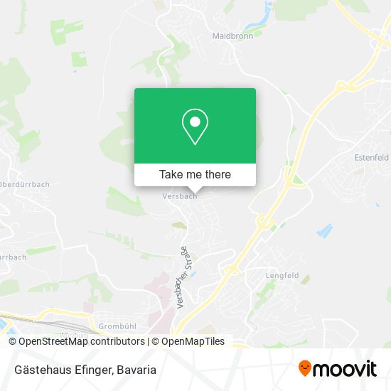 Gästehaus Efinger map