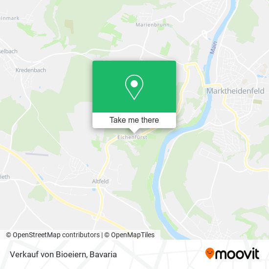 Verkauf von Bioeiern map