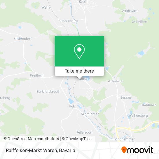 Raiffeisen-Markt Waren map