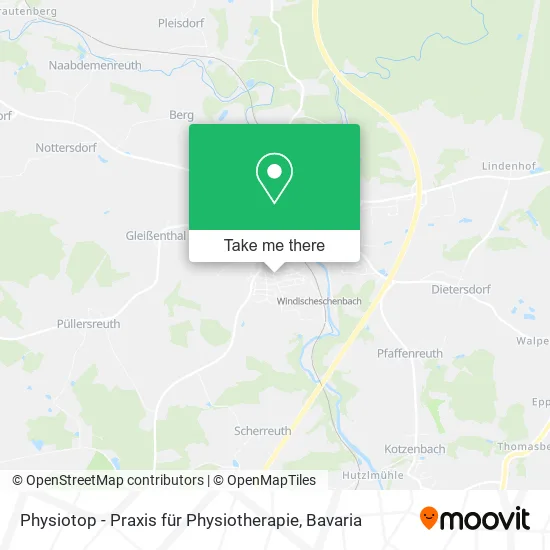Карта Physiotop - Praxis für Physiotherapie