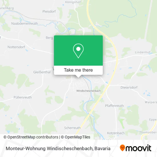 Карта Monteur-Wohnung Windischeschenbach