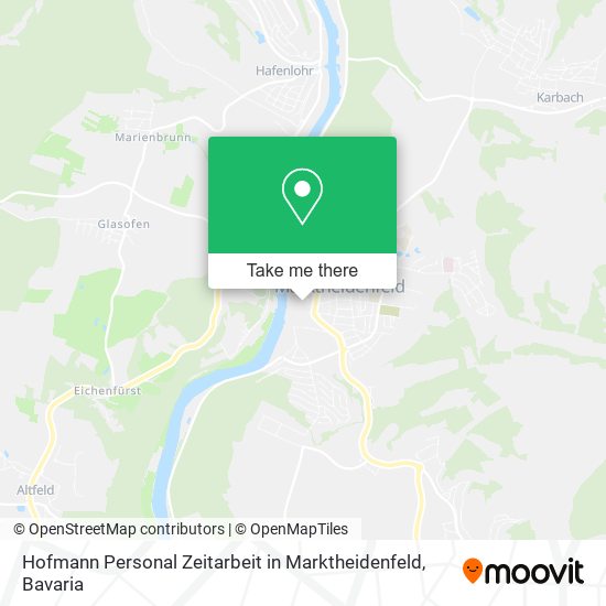 Hofmann Personal Zeitarbeit in Marktheidenfeld map