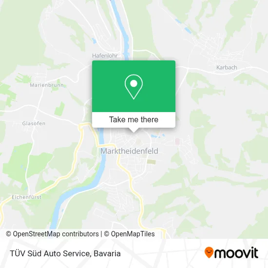 TÜV Süd Auto Service map