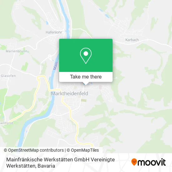 Карта Mainfränkische Werkstätten GmbH Vereinigte Werkstätten