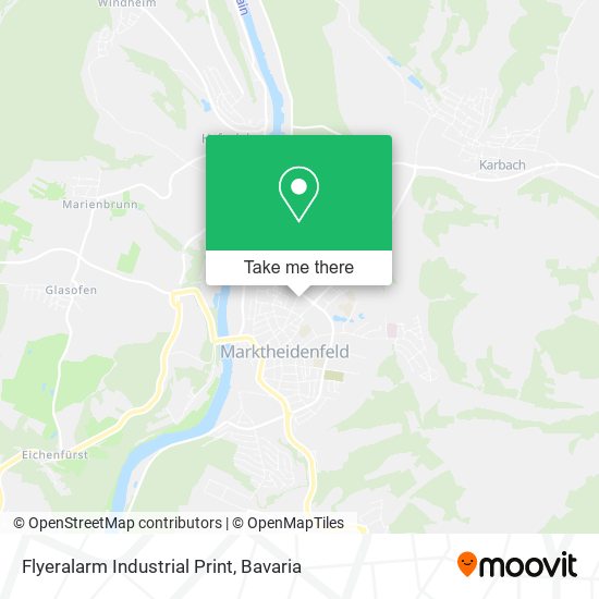 Flyeralarm Industrial Print map