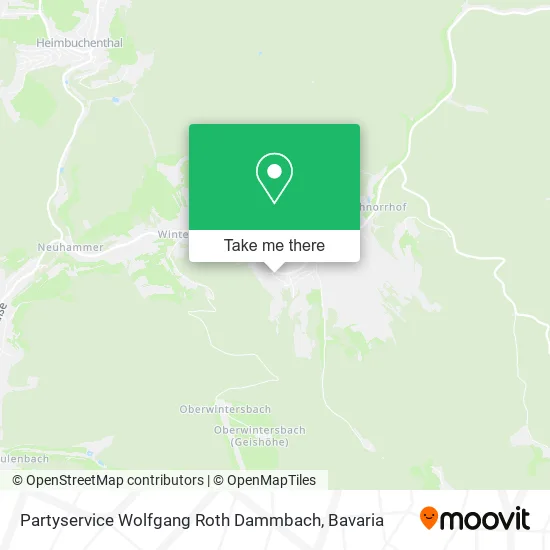 Карта Partyservice Wolfgang Roth Dammbach