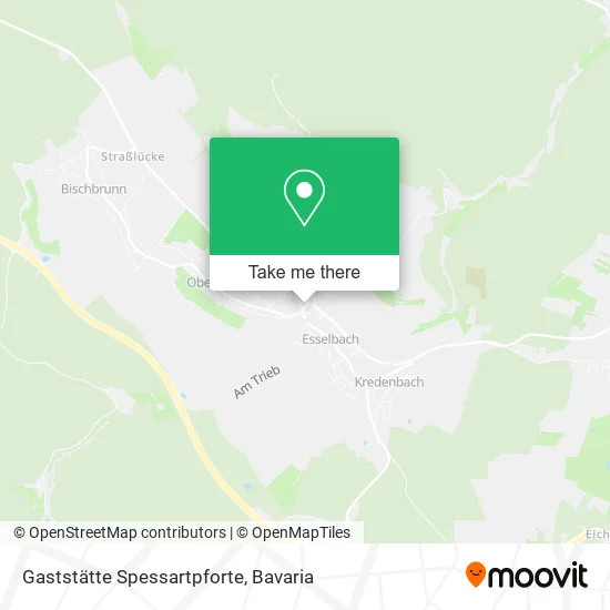 Карта Gaststätte Spessartpforte