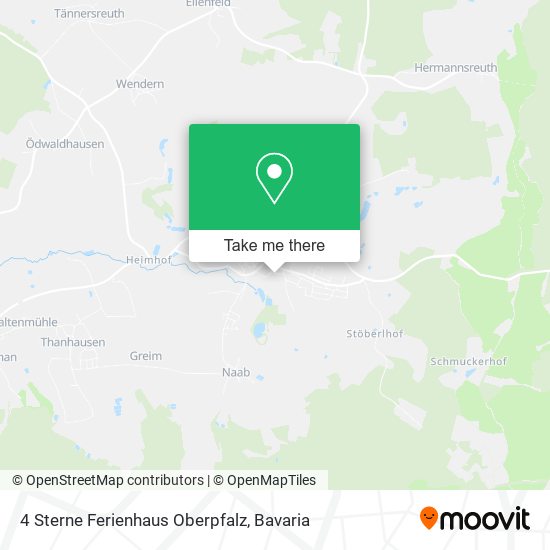 4 Sterne Ferienhaus Oberpfalz map