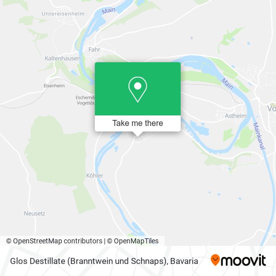 Карта Glos Destillate (Branntwein und Schnaps)