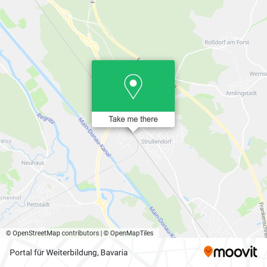 Portal für Weiterbildung map