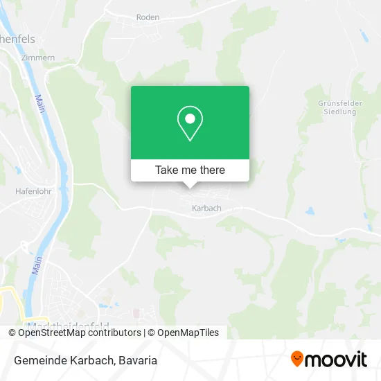 Карта Gemeinde Karbach