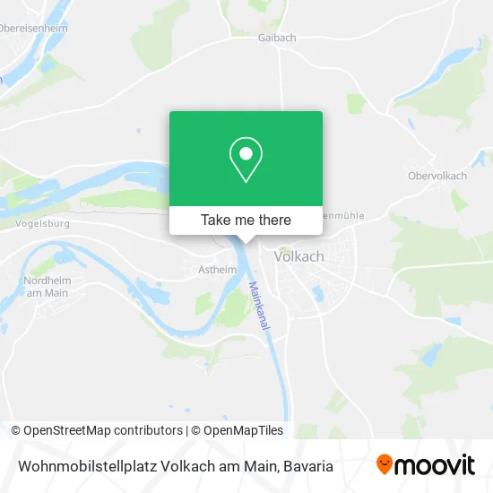 Карта Wohnmobilstellplatz Volkach am Main