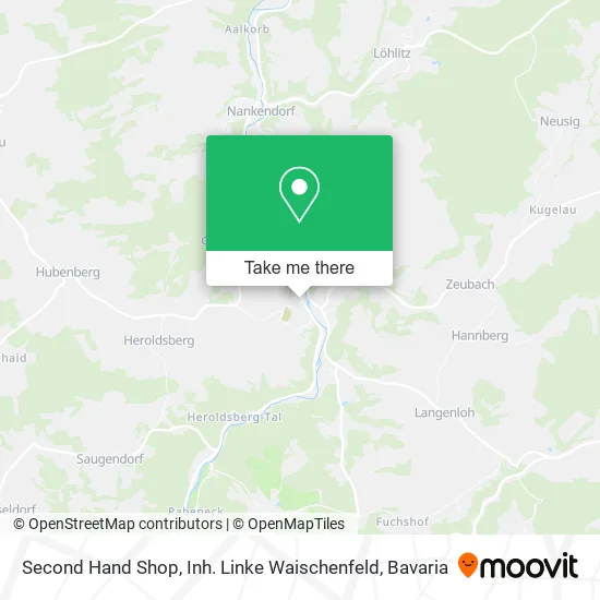Карта Second Hand Shop, Inh. Linke Waischenfeld