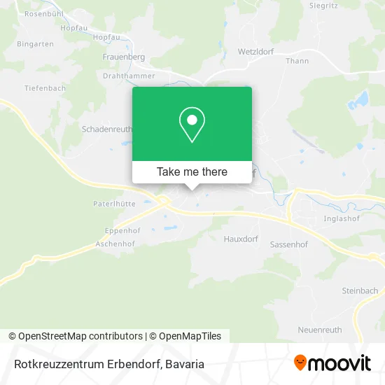 Карта Rotkreuzzentrum Erbendorf