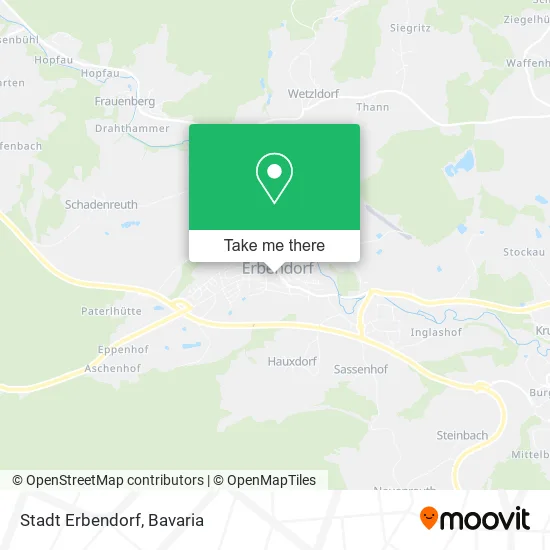 Карта Stadt Erbendorf