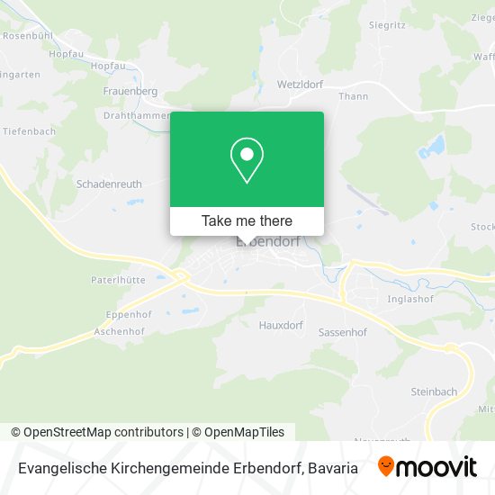 Карта Evangelische Kirchengemeinde Erbendorf