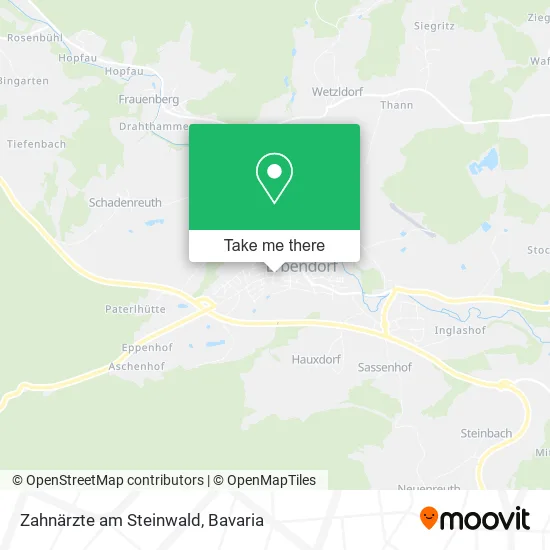 Карта Zahnärzte am Steinwald