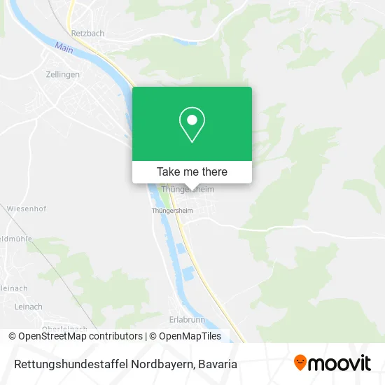Карта Rettungshundestaffel Nordbayern