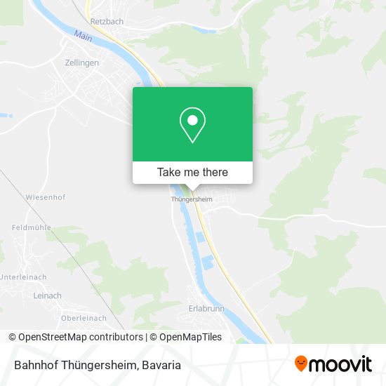 Bahnhof Thüngersheim map