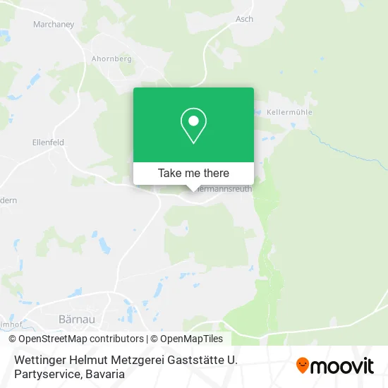 Карта Wettinger Helmut Metzgerei Gaststätte U. Partyservice