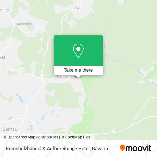 Brennholzhandel & Aufbereitung - Peter map