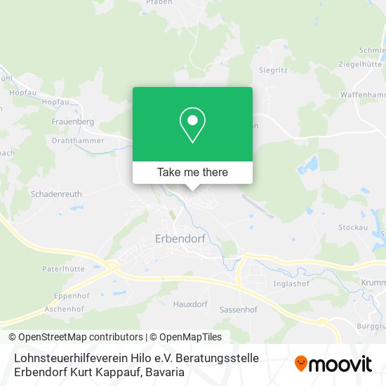 Lohnsteuerhilfeverein Hilo e.V. Beratungsstelle Erbendorf Kurt Kappauf map