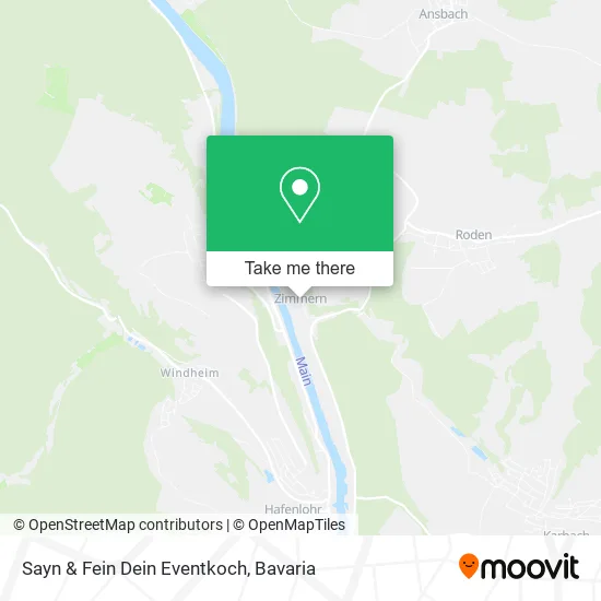Карта Sayn & Fein Dein Eventkoch