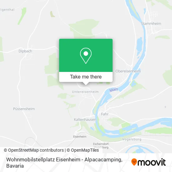 Карта Wohnmobilstellplatz Eisenheim - Alpacacamping