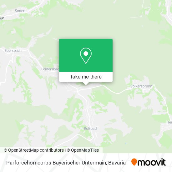 Parforcehorncorps Bayerischer Untermain map
