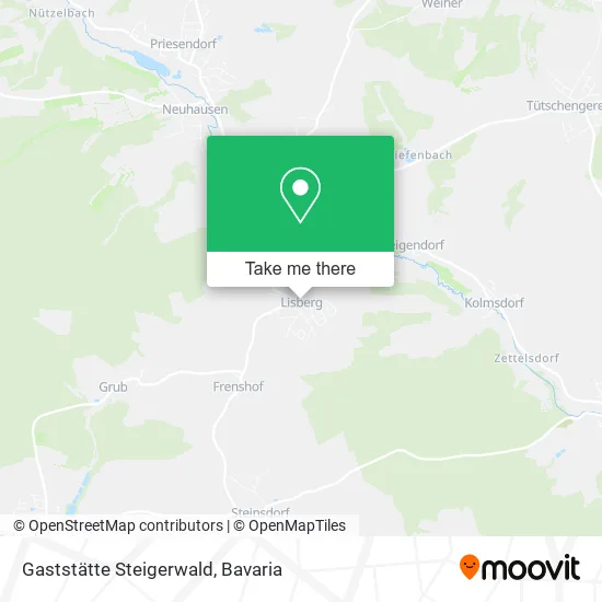 Карта Gaststätte Steigerwald