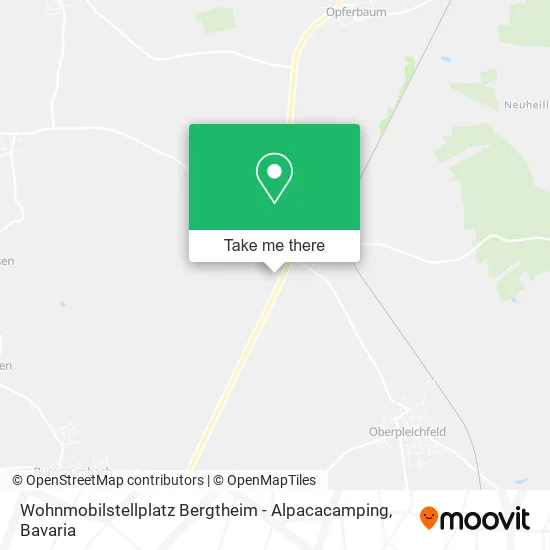 Карта Wohnmobilstellplatz Bergtheim - Alpacacamping