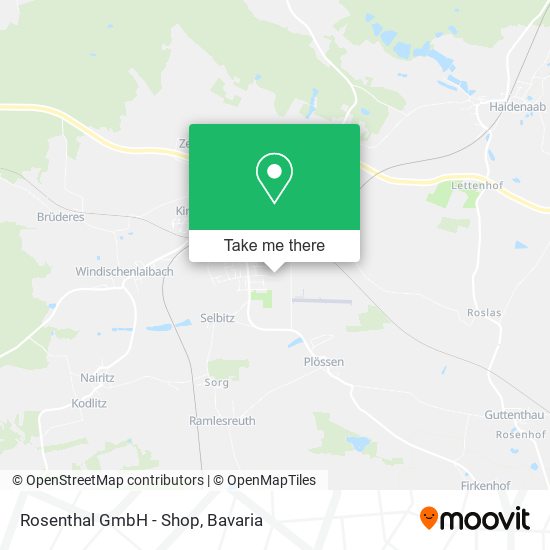 Rosenthal GmbH - Shop map