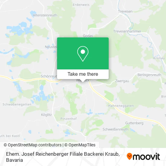 Карта Ehem. Josef Reichenberger Filiale Backerei Kraub