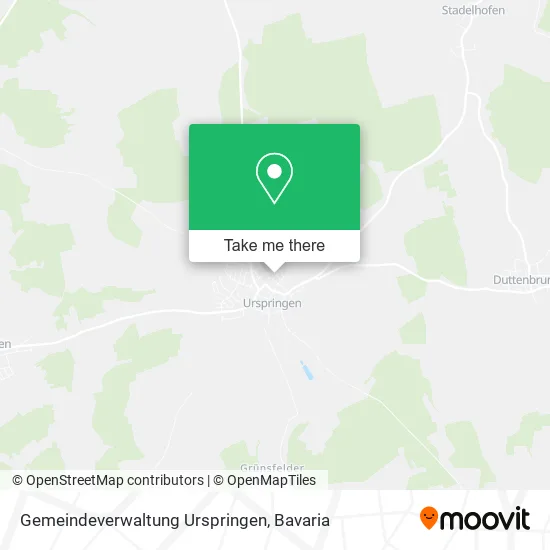 Карта Gemeindeverwaltung Urspringen