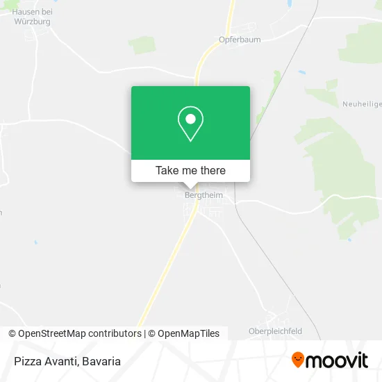 Карта Pizza Avanti