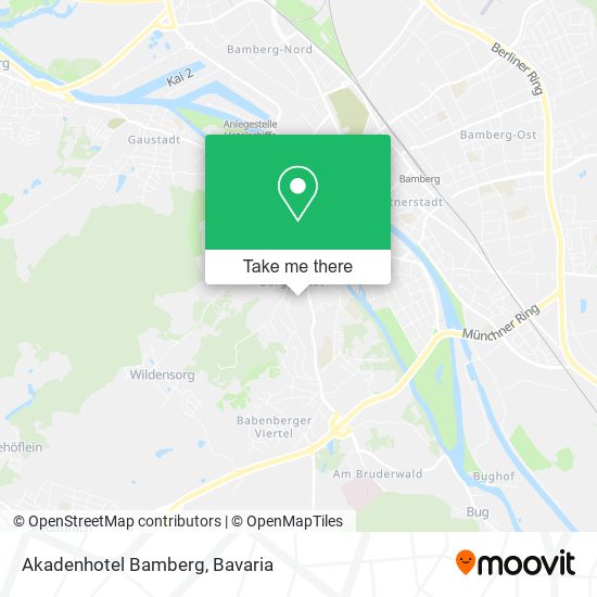 Akadenhotel Bamberg map