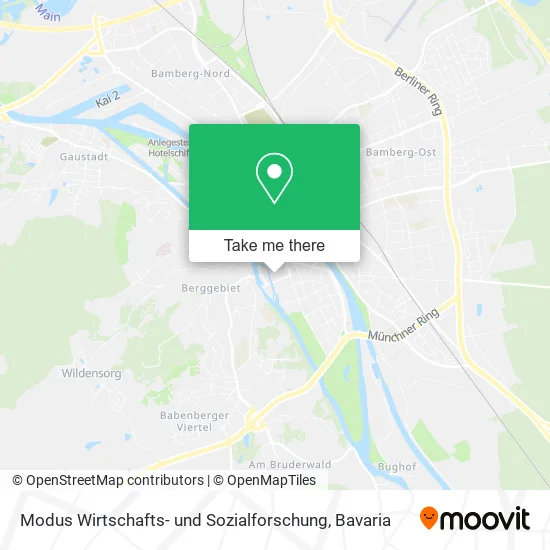 Карта Modus Wirtschafts- und Sozialforschung