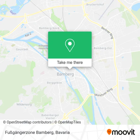Карта Fußgängerzone Bamberg