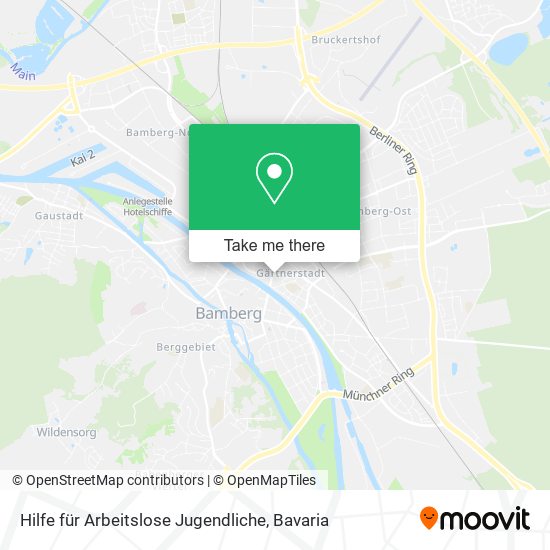 Hilfe für Arbeitslose Jugendliche map